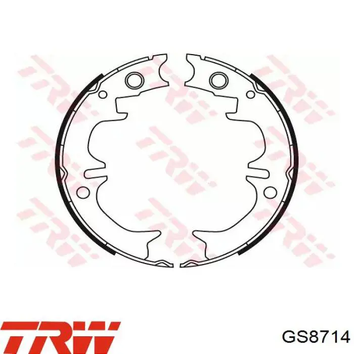 GS8714 TRW juego de zapatas de frenos, freno de estacionamiento