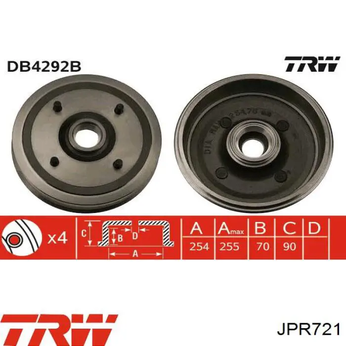 JPR721 TRW bomba hidráulica de dirección