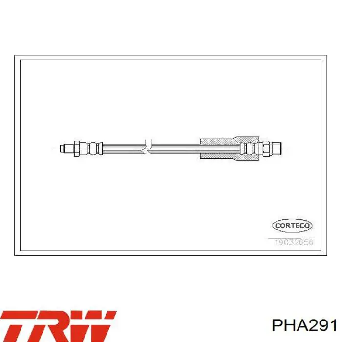 8A0611775A VAG tubo flexible de frenos trasero