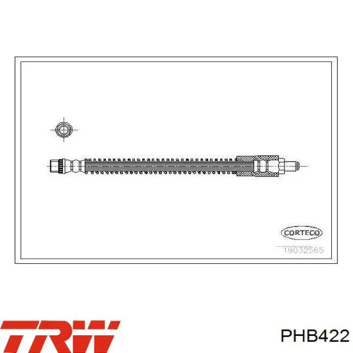  Tubo flexible de frenos trasero para Opel Movano F9