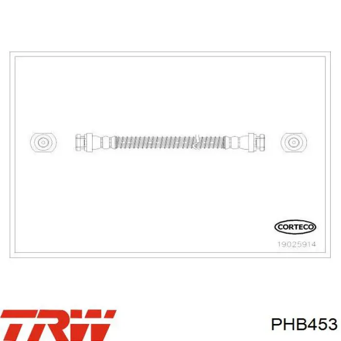 MB857542 Mitsubishi tubo flexible de frenos trasero