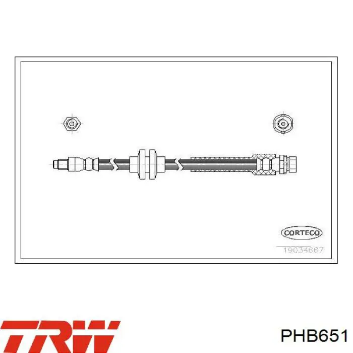 3M512282FC Ford tubo flexible de frenos trasero