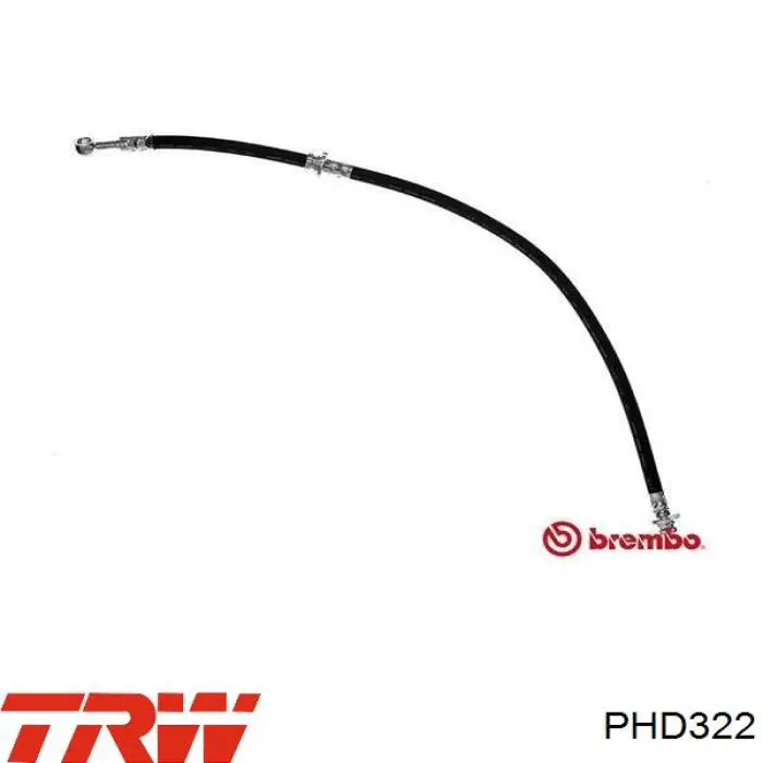 PHD322 TRW tubo flexible de frenos trasero derecho