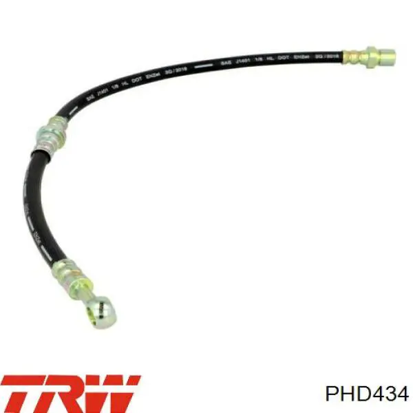 PHD434 TRW tubo flexible de frenos trasero izquierdo