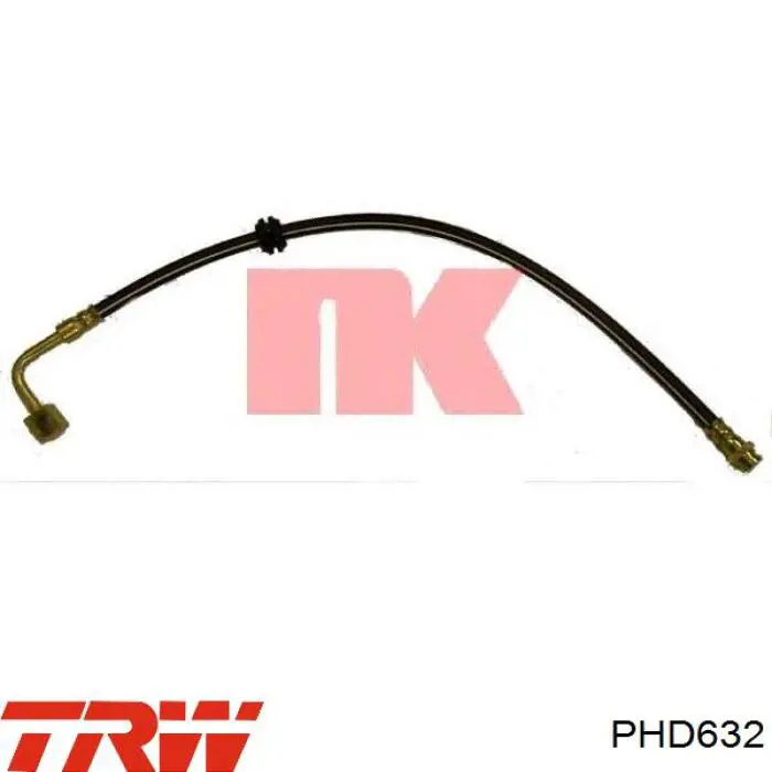 1650865980 Peugeot/Citroen tubo flexible de frenos delantero izquierdo