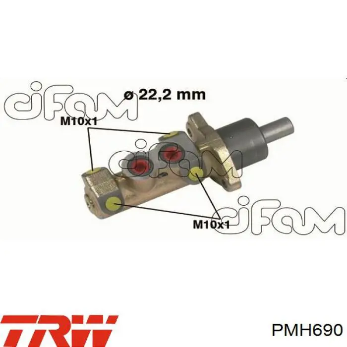 4601J9 Peugeot/Citroen cilindro principal de freno