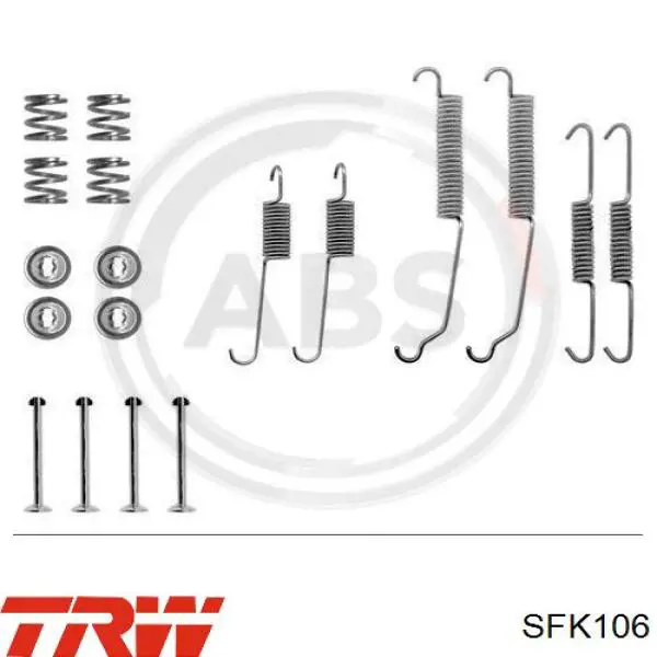 LY1229 Polcar kit de montaje, zapatas de freno traseras