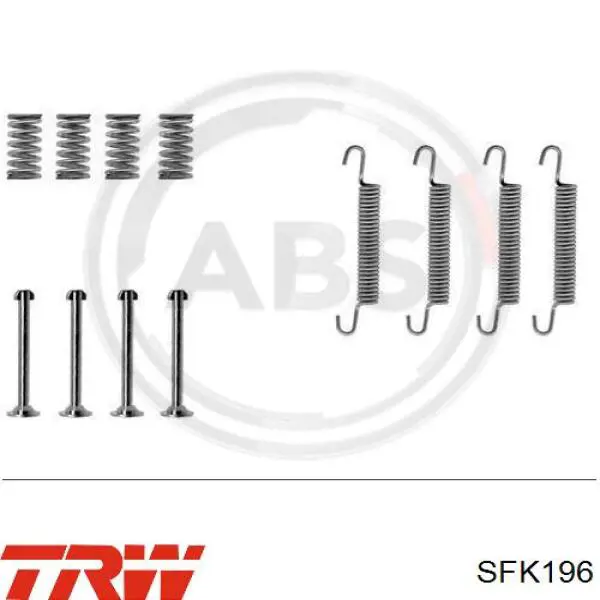 LY1115 Polcar kit de montaje, zapatas de freno traseras