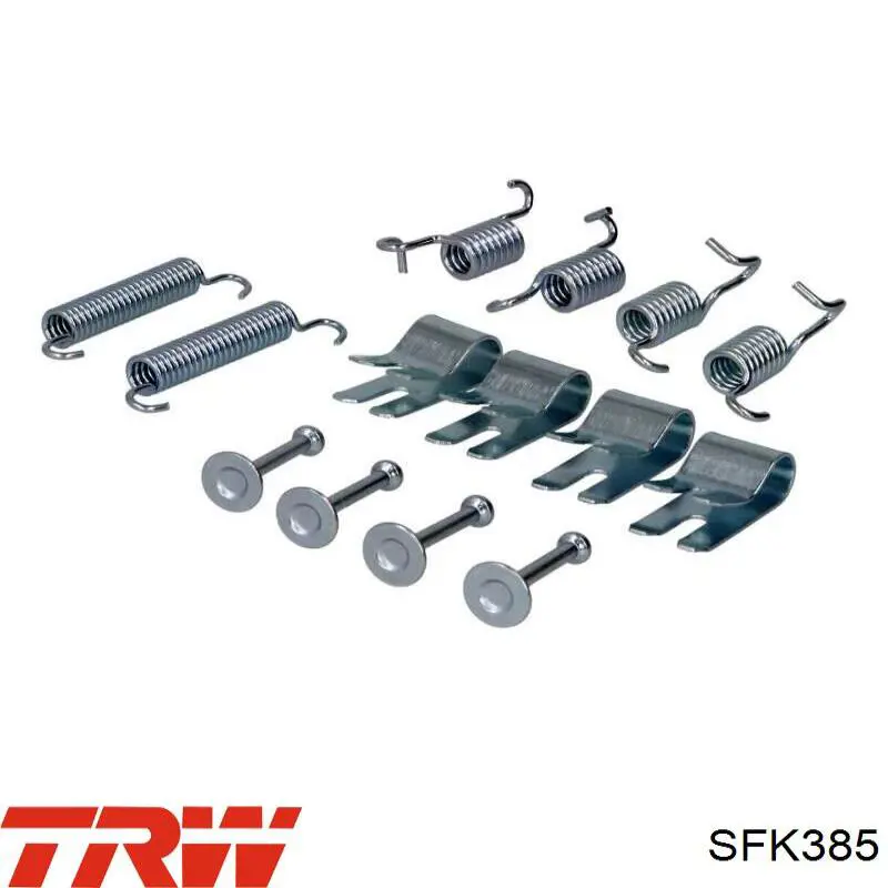 SFK385 TRW kit de montaje, zapatas de freno traseras