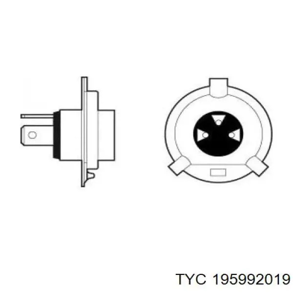 19-5992-01-9 TYC faro antiniebla izquierdo