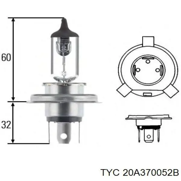 20A370052B TYC faro izquierdo