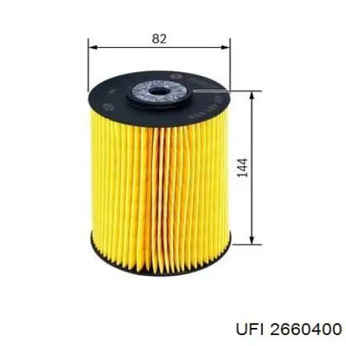 2660400 UFI filtro combustible