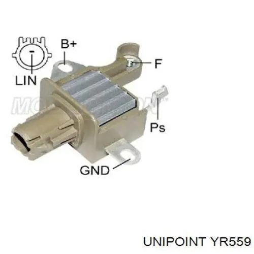 YR-559 Unipoint regulador de rele del generador (rele de carga)