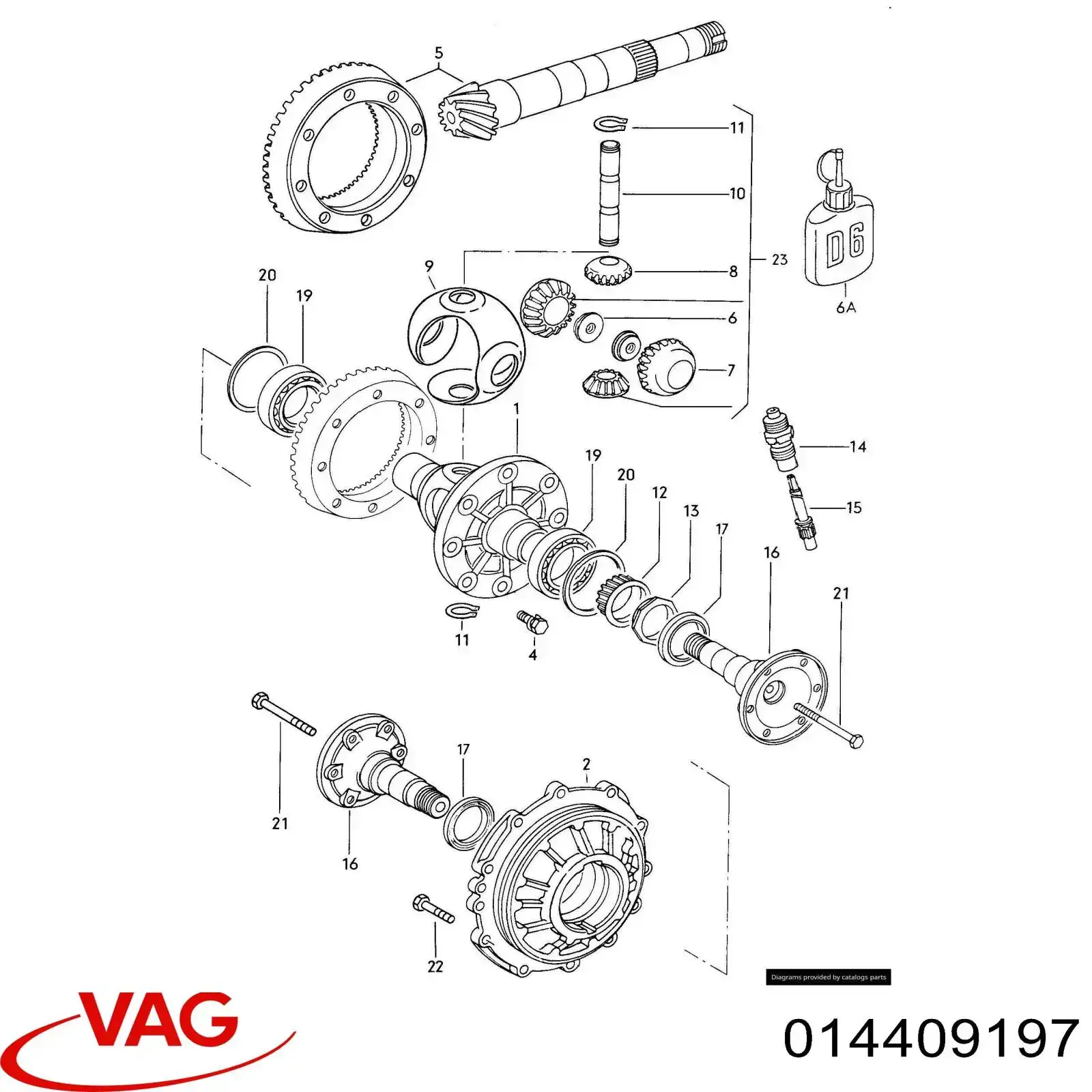 014409197 VAG corona dentada de velocímetro