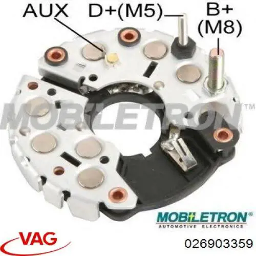  Alternador Diodo Puente Rectificador para Mercedes S W140