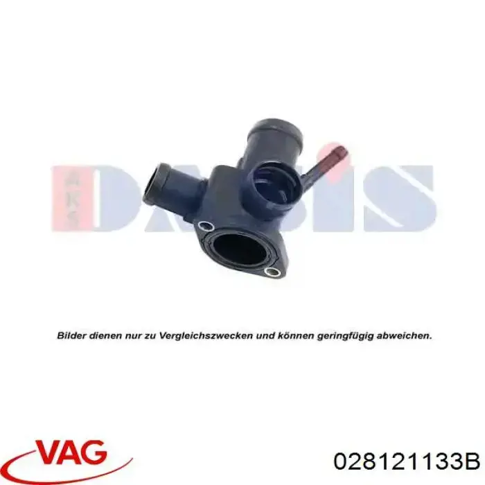 028121133B VAG brida del sistema de refrigeración (triple)