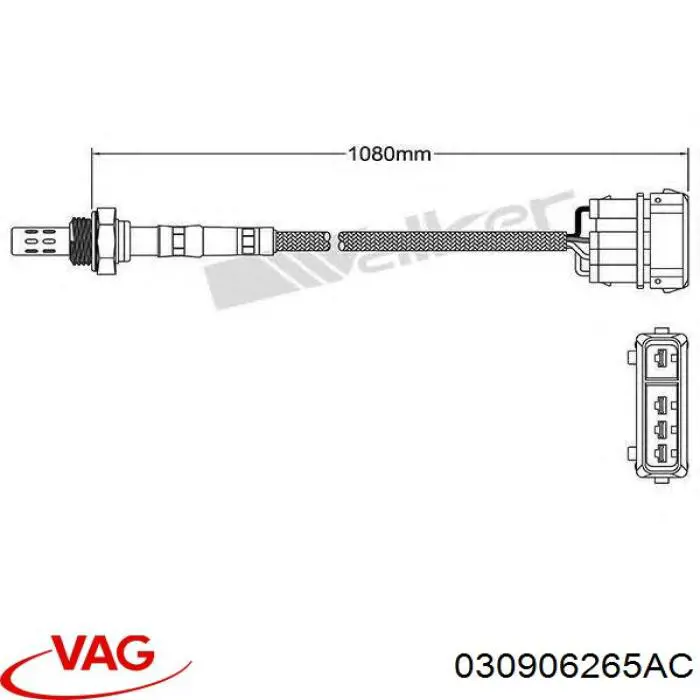  Sonda Lambda Sensor De Oxigeno Post Catalizador para Seat Ibiza 2 