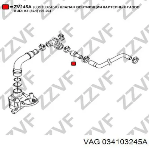  Válvula, AGR para Audi TT 8N3