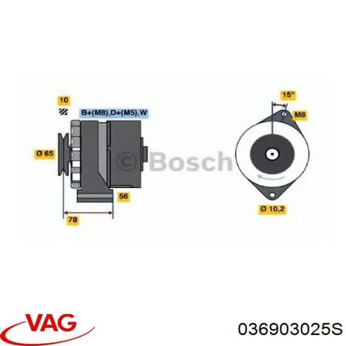 036903025S VAG alternador