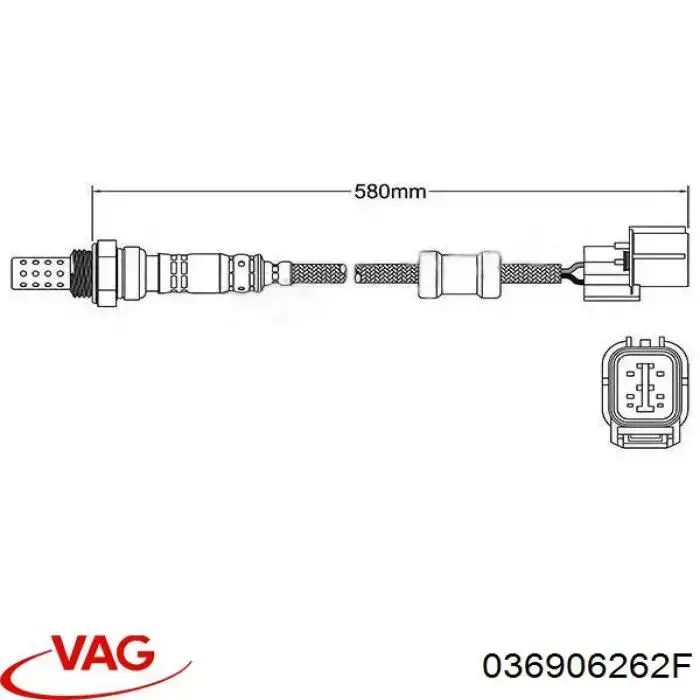 036906262F VAG sonda lambda sensor de oxigeno post catalizador