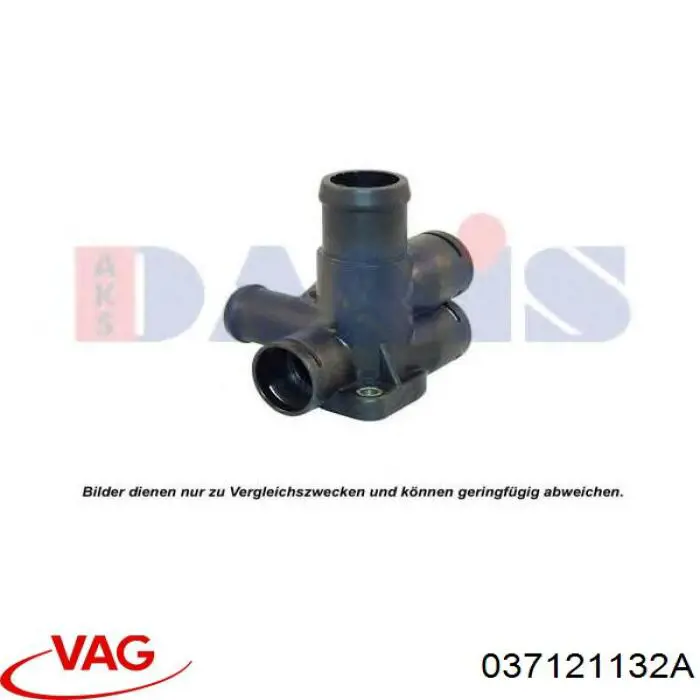 037121132A VAG brida del sistema de refrigeración (triple)