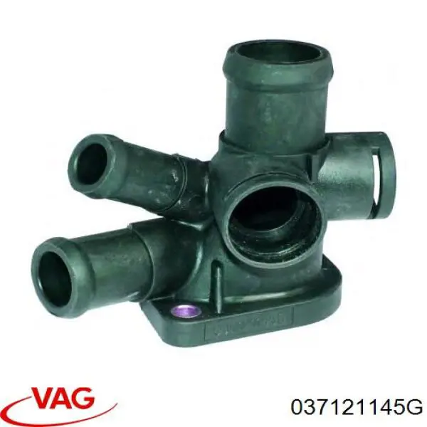 037121145G VAG brida del sistema de refrigeración (triple)