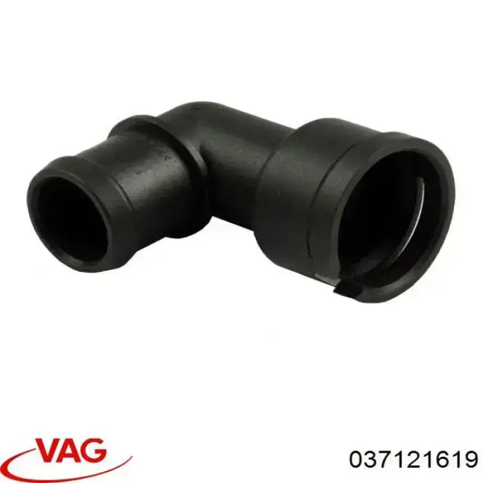 037121619 VAG brida del sistema de refrigeración (triple)