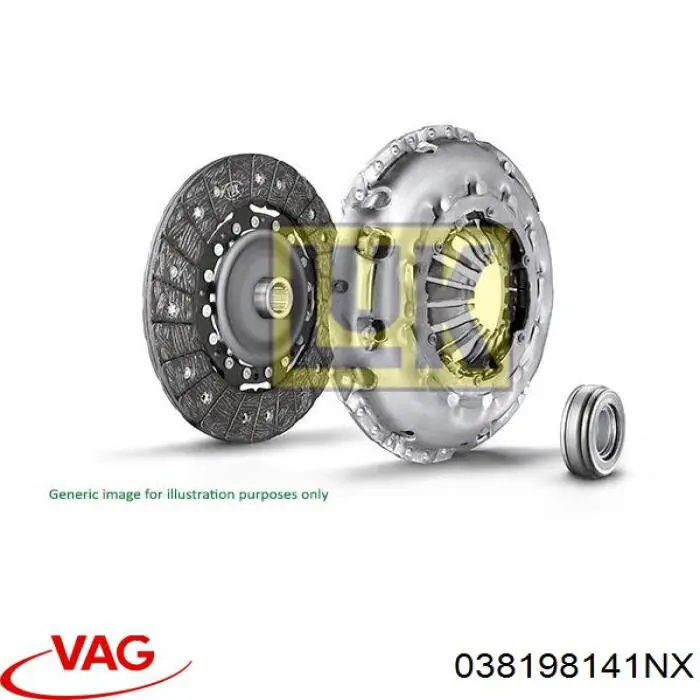 038198141NX VAG kit de embrague (3 partes)