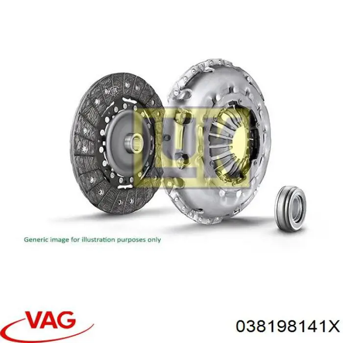 038198141X VAG kit de embrague (3 partes)