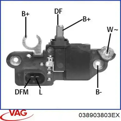 038903803EX VAG regulador de rele del generador (rele de carga)