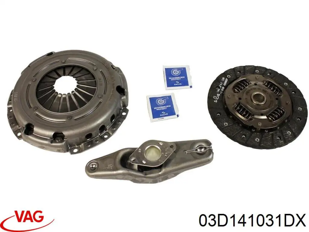 03D141031DX VAG disco de embrague