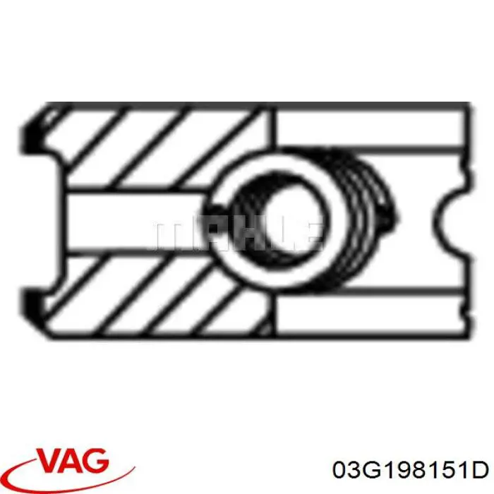  Juego de aros de pistón, motor, STD para Audi A6 4F2