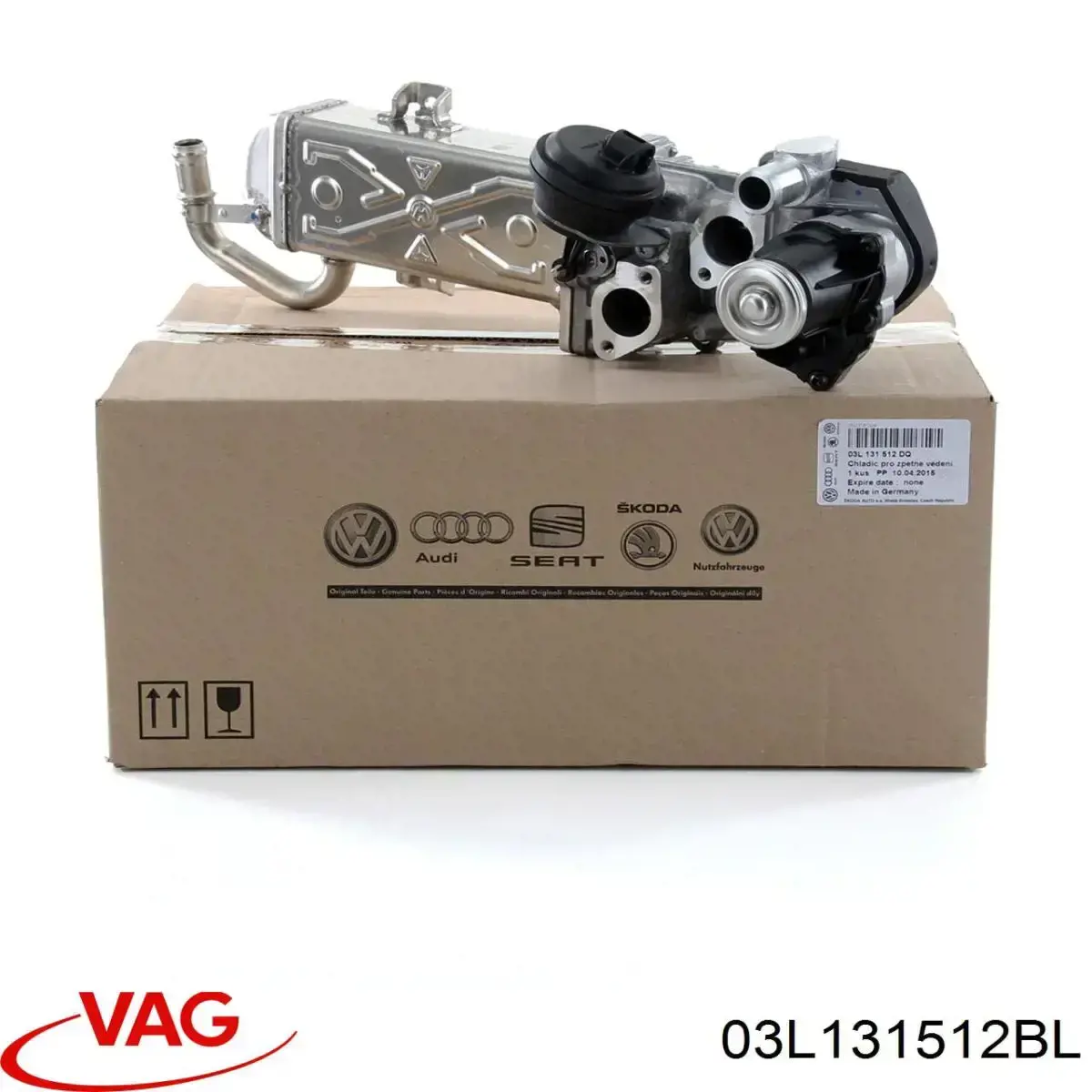 03L131512BL VAG enfriador egr de recirculación de gases de escape