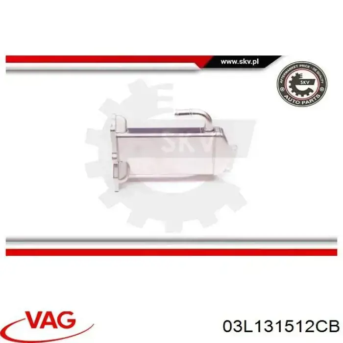 03L131512CB VAG enfriador egr de recirculación de gases de escape