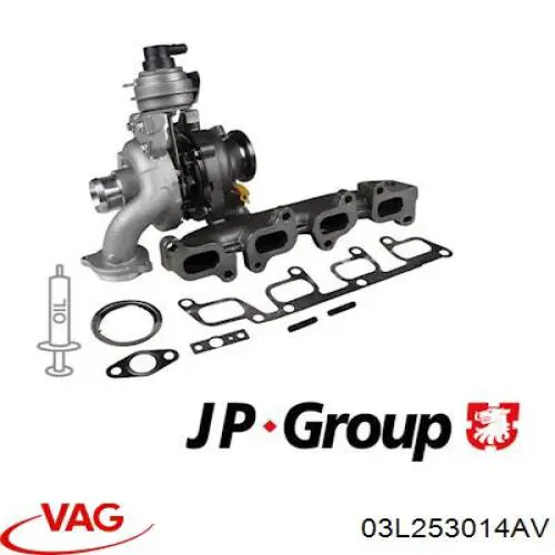 03L253014AV VAG turbocompresor