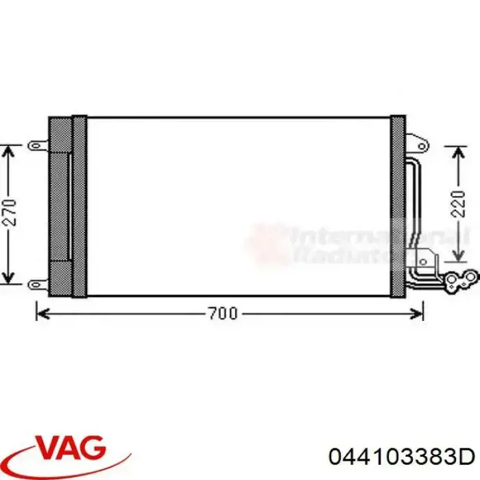 044103383D VAG junta de culata