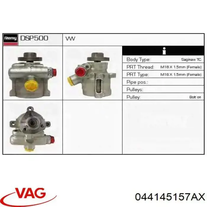 044145157AX VAG bomba hidráulica de dirección