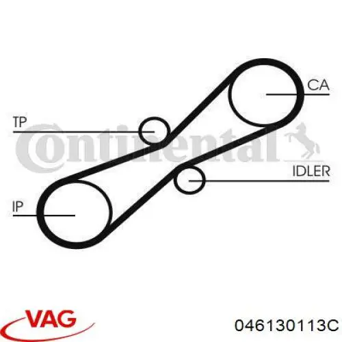 046130113C VAG correa, bomba de alta presión