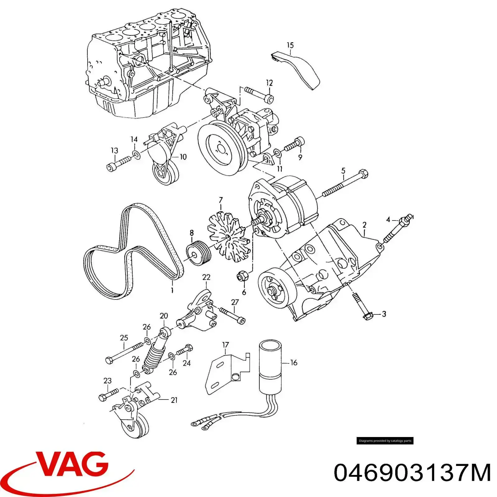 046903137M VAG correa trapezoidal