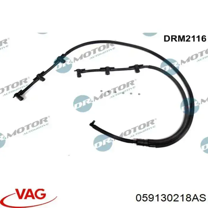 059130218AS VAG tubo de combustible atras de las boquillas