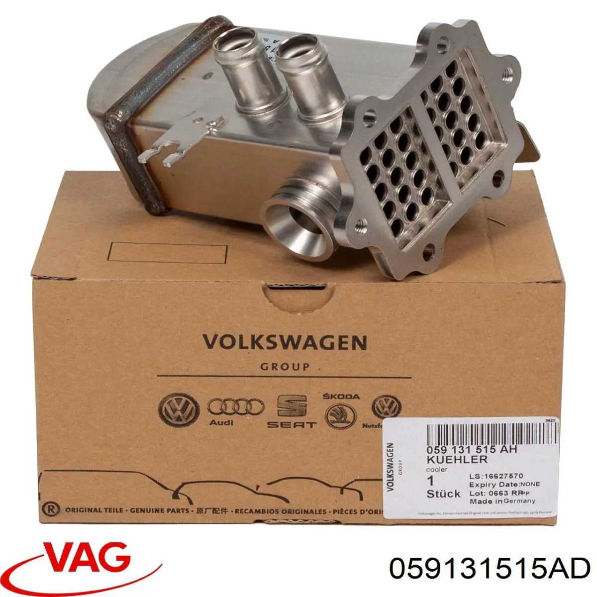 059131515CB VAG enfriador egr de recirculación de gases de escape