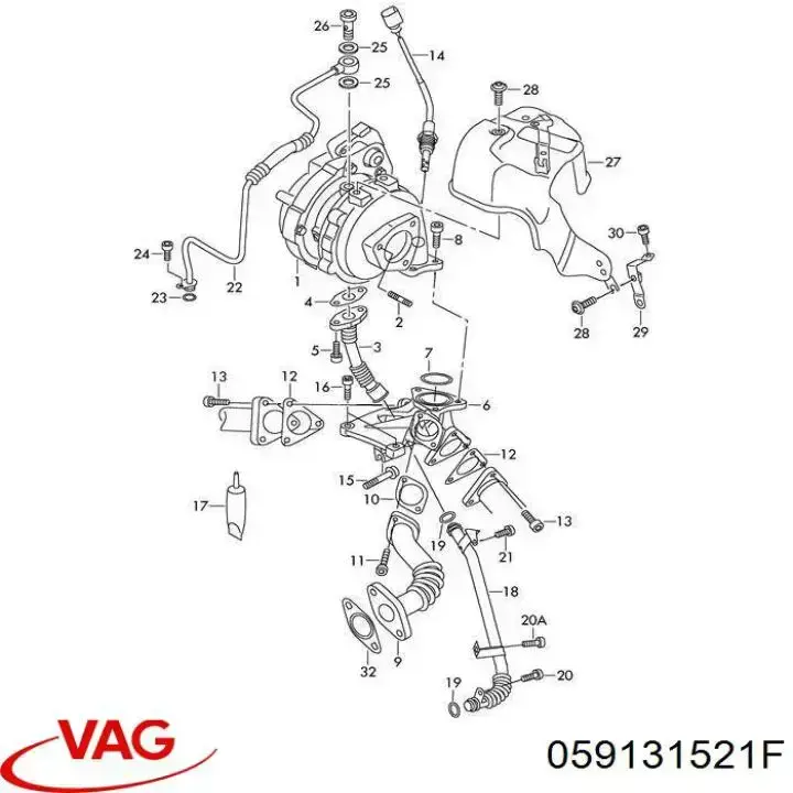  Manguera Tuberia De Radiador (gases de escape) para Audi Q7 4LB