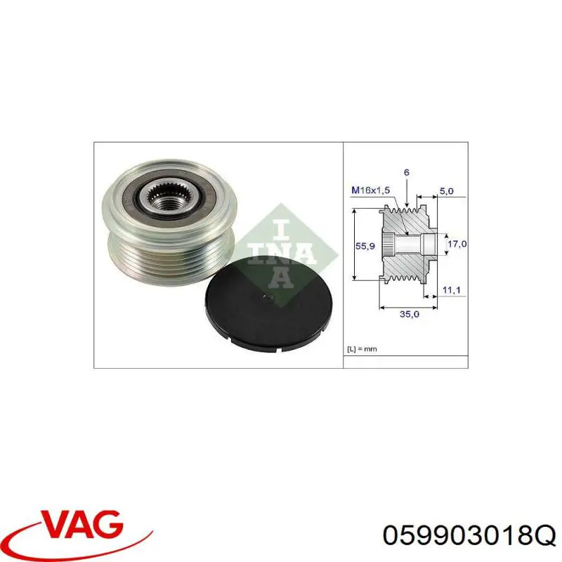 059903019LX VAG alternador