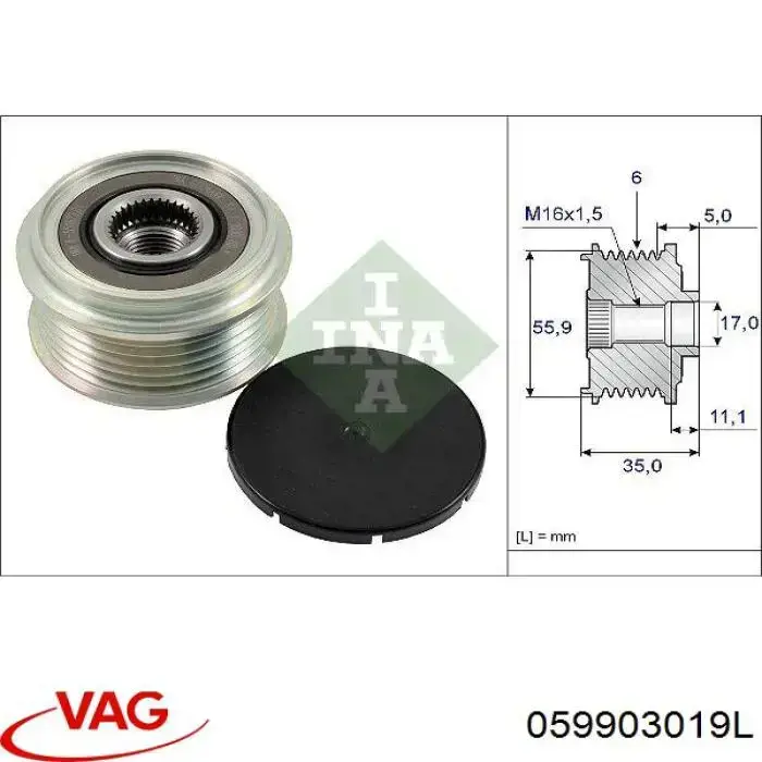 059903019L VAG alternador