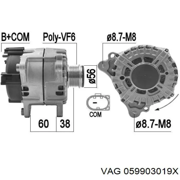 059903019X VAG alternador