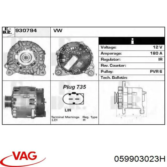 STX102202 Stardax alternador