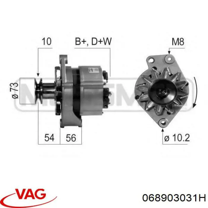 068903031H VAG alternador