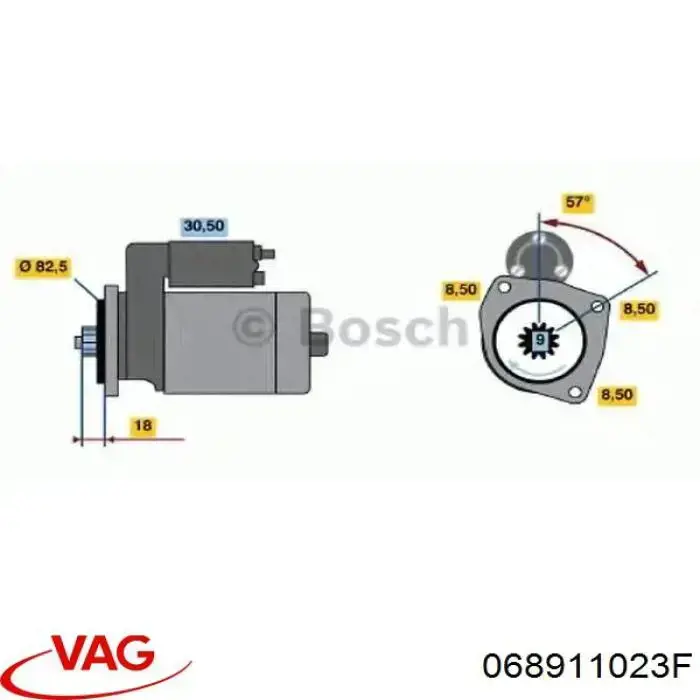 0986012658 Bosch motor de arranque