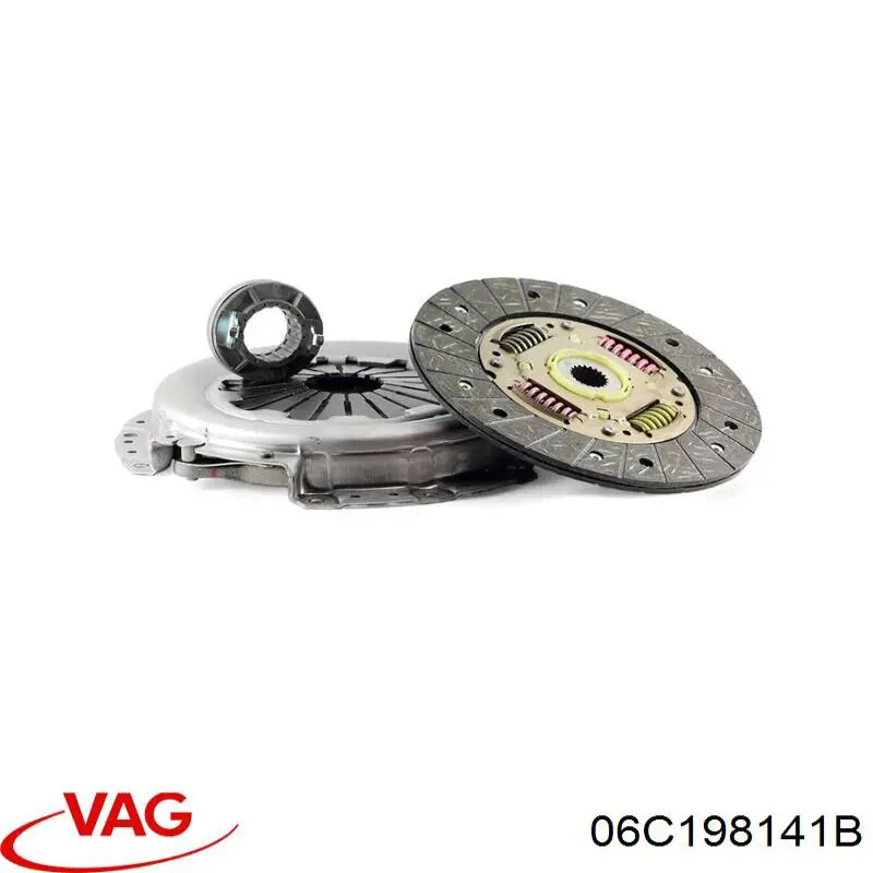 06C198141B VAG kit de embrague (3 partes)