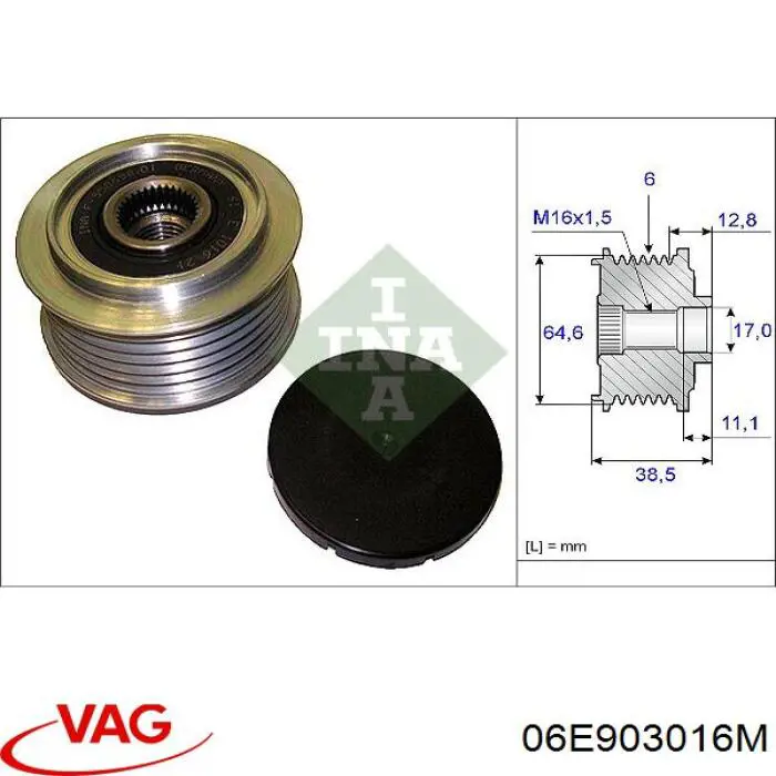 06E903016M VAG alternador